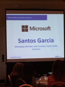 Santos Garcia speaking at the Web.com Small Business Summit